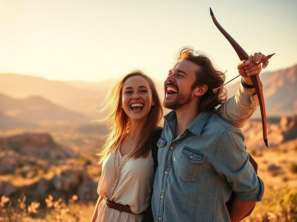 Estilo de pareja del sol de Sagitario