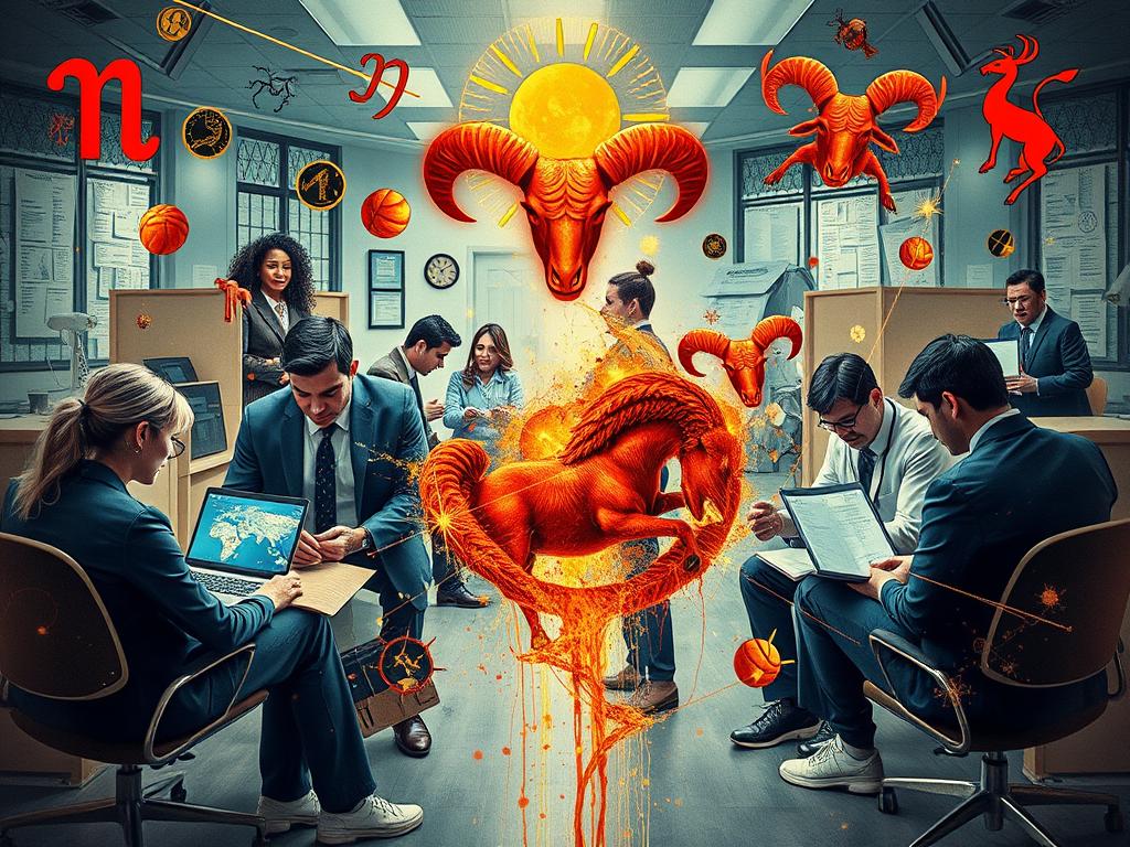 quiron em áries casa 6 trabalho