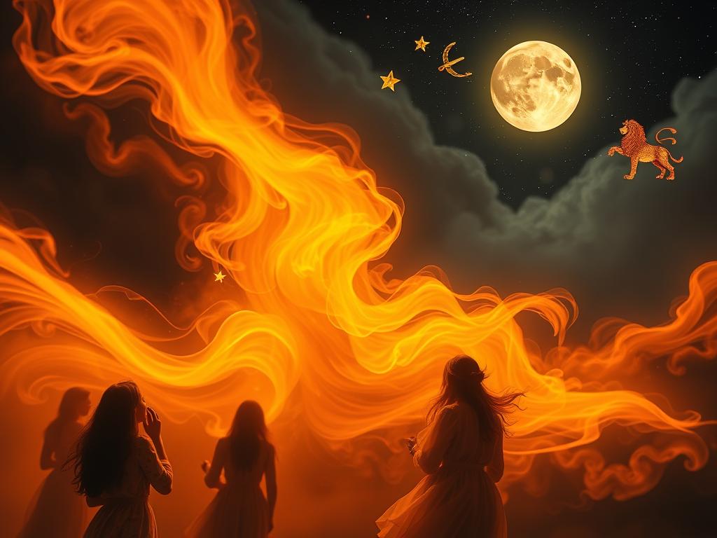 paisagem emocional da lua leão