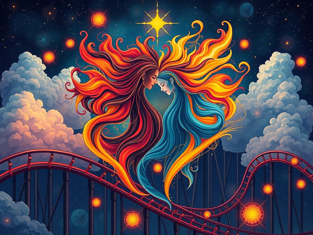 twin flame montaña rusa emocional