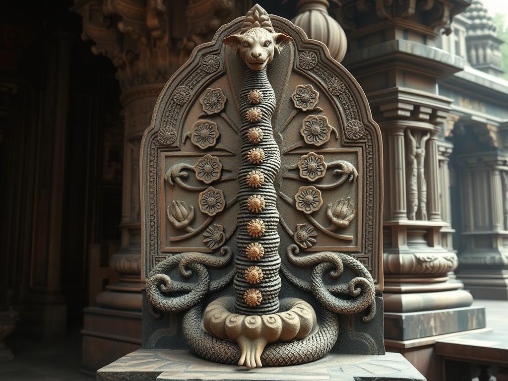 Historical artifact depicting Kundalini